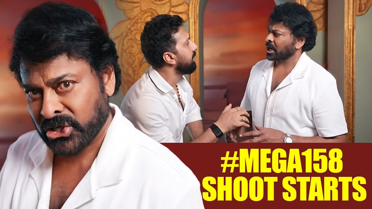 Chiranjeevi Fun with Bobby | The Spirit of #MEGA158 - Shoot Begins 🔥
