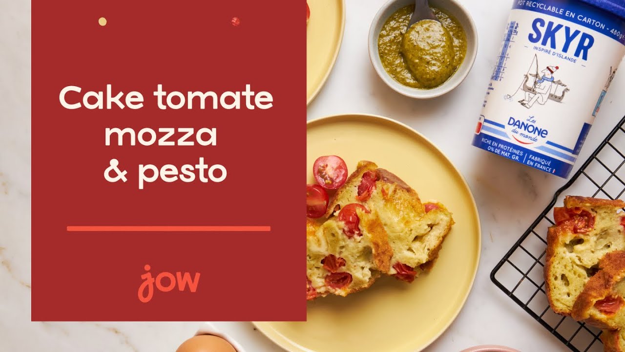 Recette du Cake tomate mozza & pesto