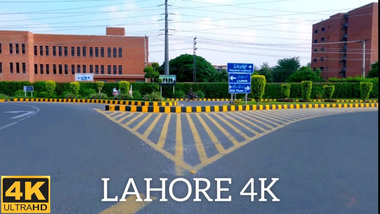 Lahore 4K Street View - Driving from Cantonment to DHA | Pakistan
