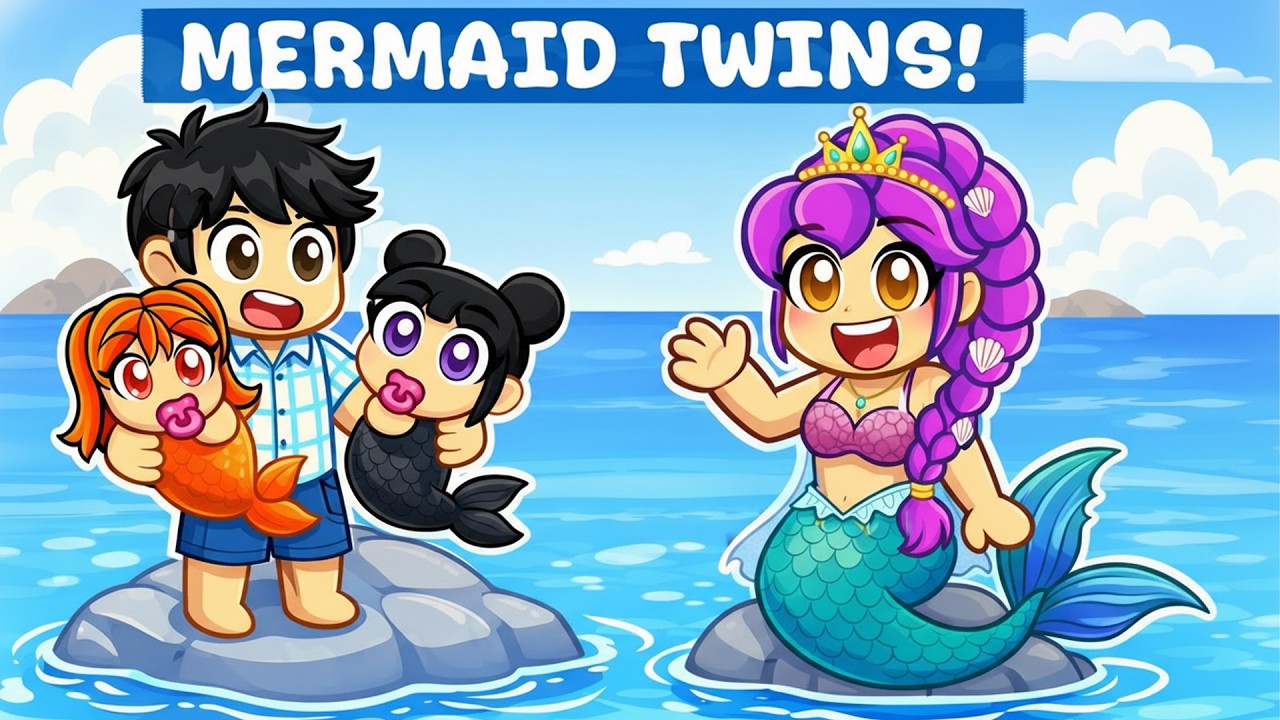 Rumi the MERMAID Has Twin Babies in Roblox! 👶🌊 | KPop Demon Hunters