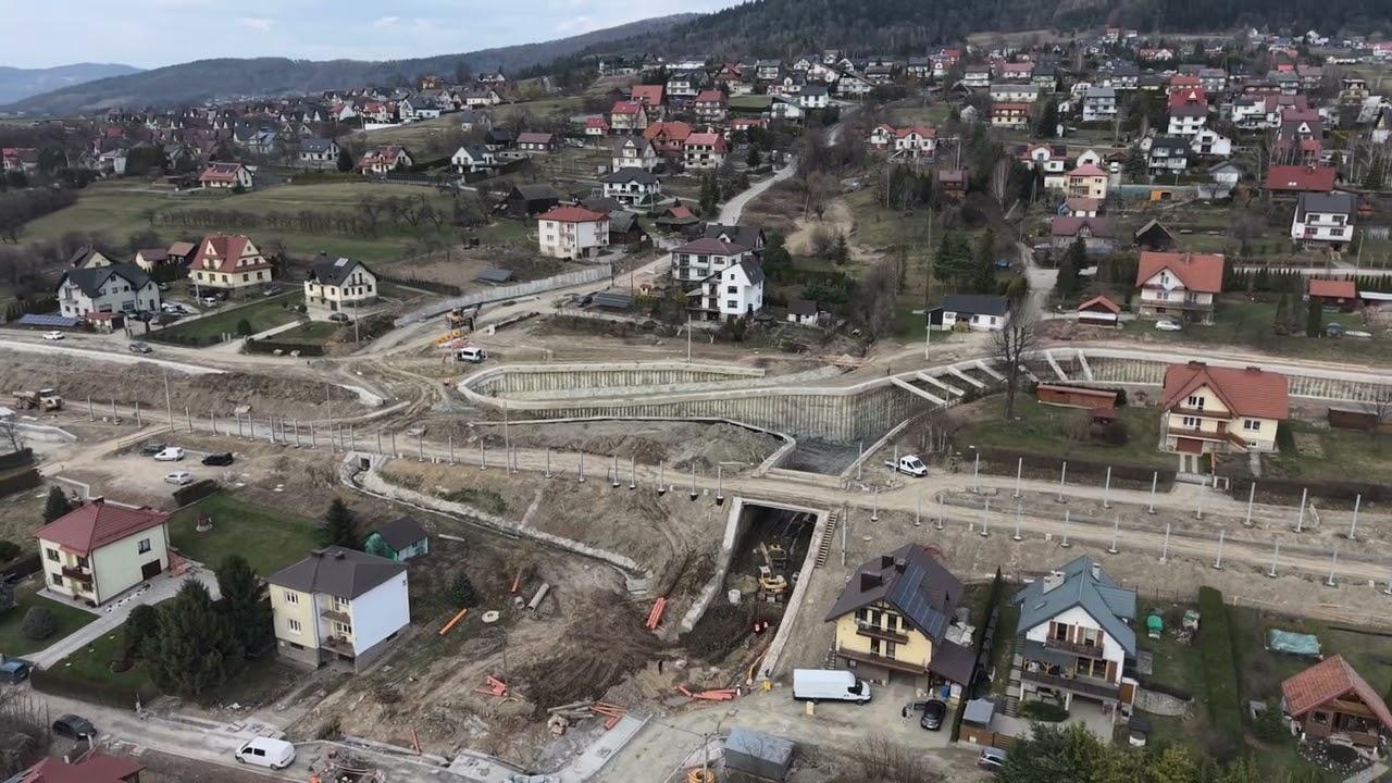 Prace przy budowie linii kolejowej nr 104 odcinek Limanowa-Sowliny 12.03.2026 #limanowa #kpo #cpk