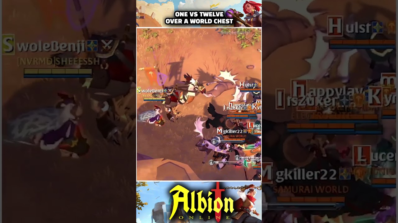 Albion Online: Solo Ganking 12 Players On a Chest