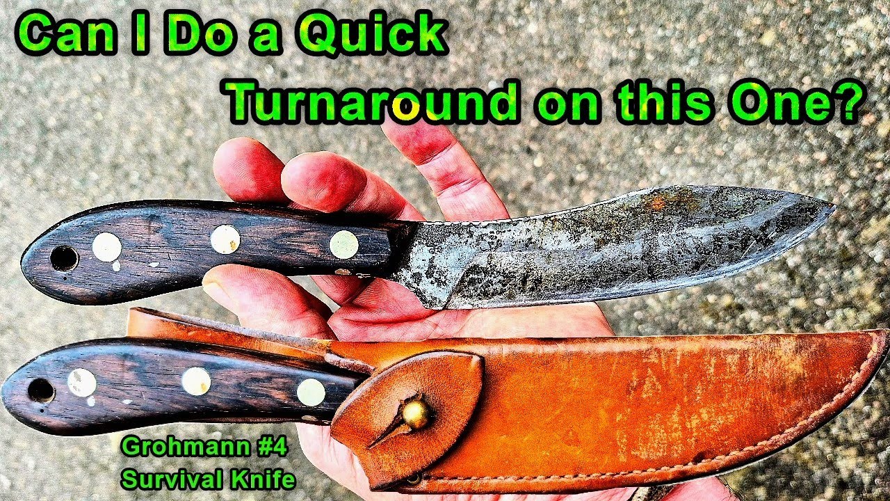 What Can I Get Done in a Hurry? | Grohmann #4 Survival Knife Cleanup