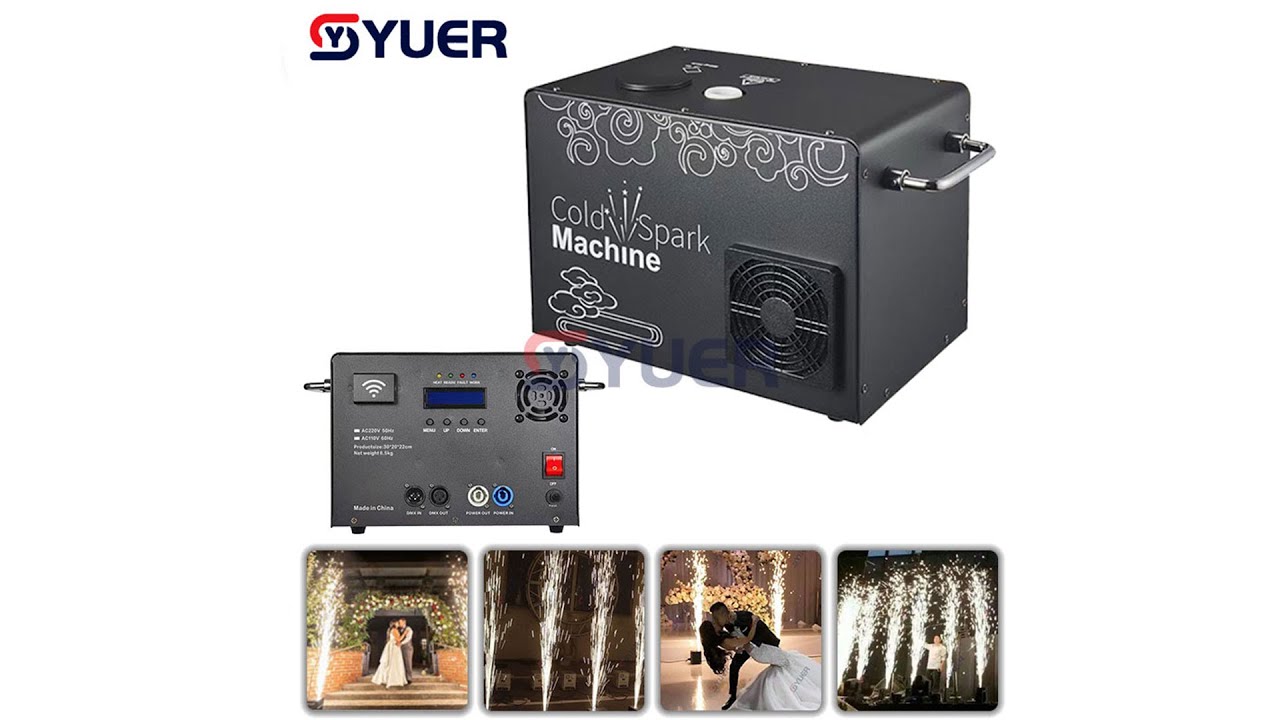 YUER™️ New 600W Cold Spark Machine 1-5M height