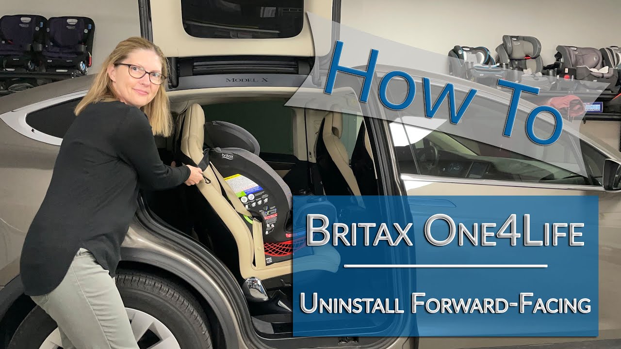 Uninstalling a Forward-Facing Britax One4Life ClickTight All-in-One from a Tesla Model X
