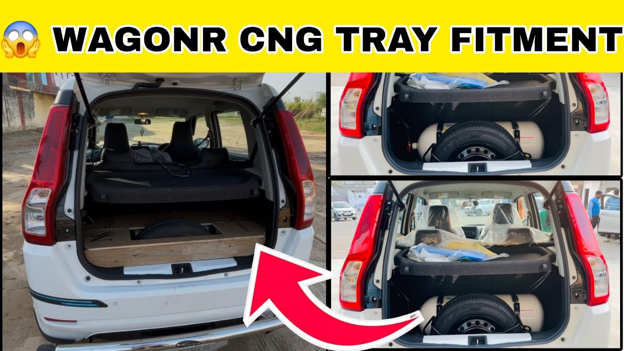 😱 सबसे सस्ती Maruti Suzuki WagonR CNG Parcel Tray Installation😱 CNG Tray fitment@Up37Wala#wagonr