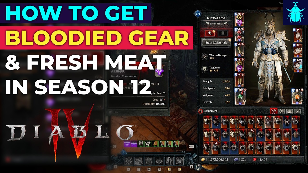 Diablo 4: Как получить окровавленное снаряжение и свежее мясо в 12 сезоне