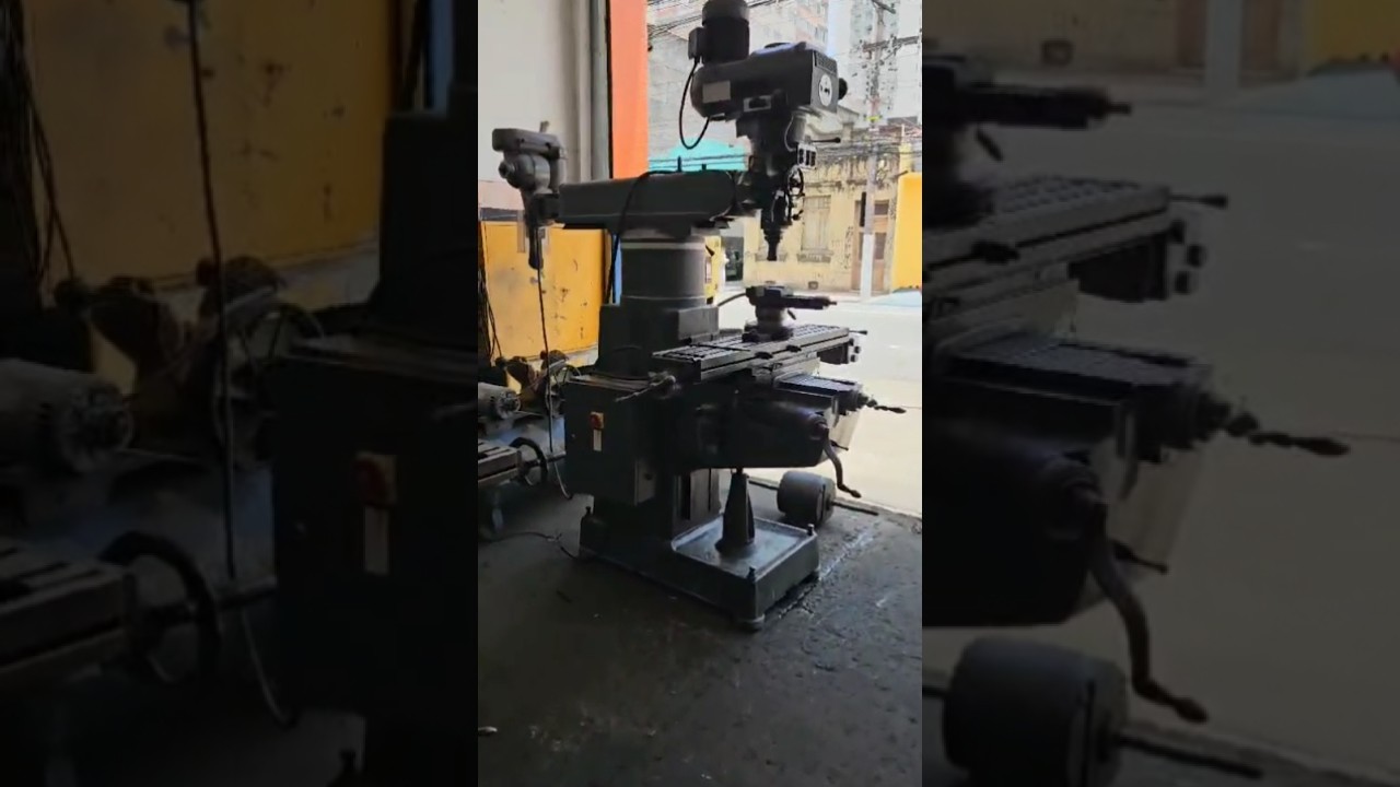 #Fresadora Ferramenteira Infresa Lagun com cabe&ccedil;ote Chaveteiro