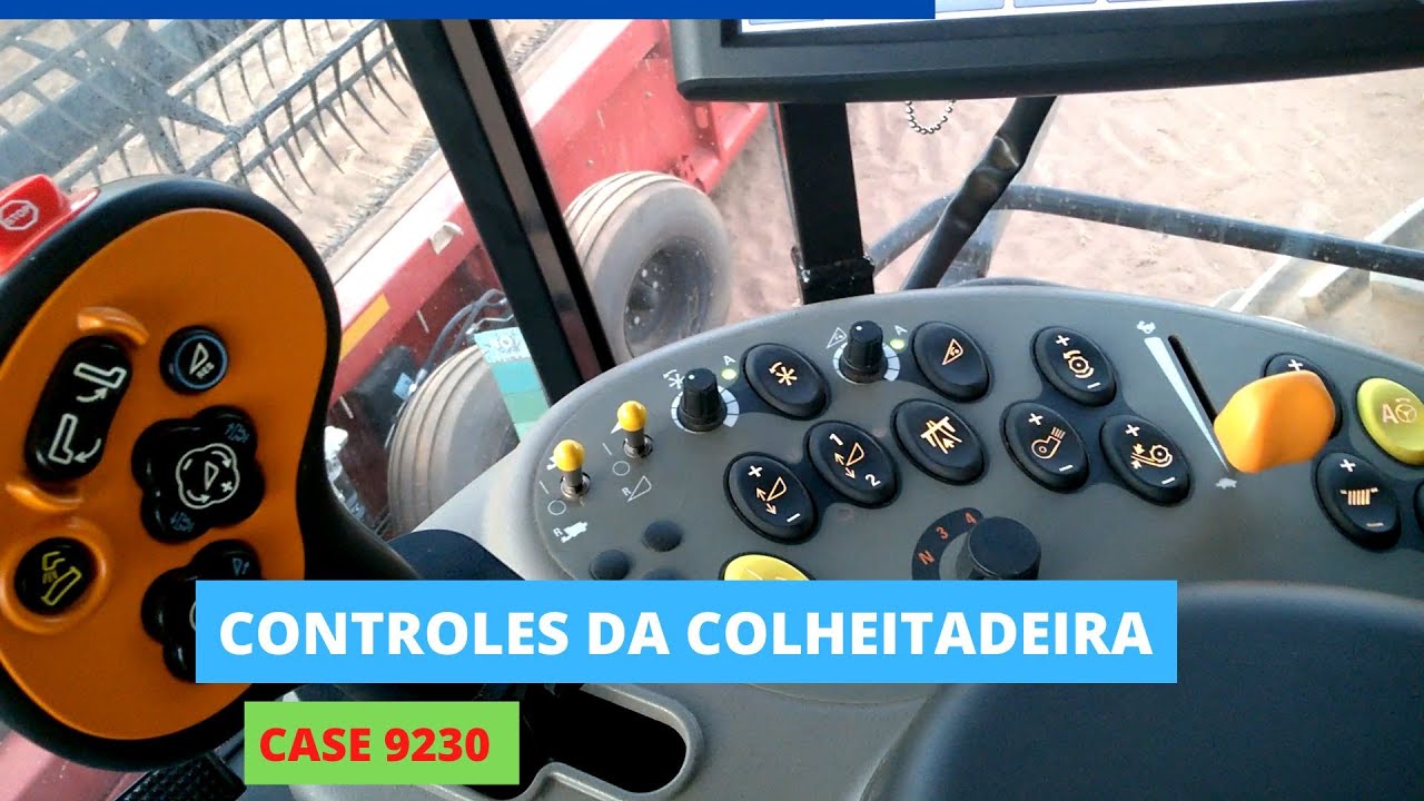 Controles da colheitadeira Case 9230