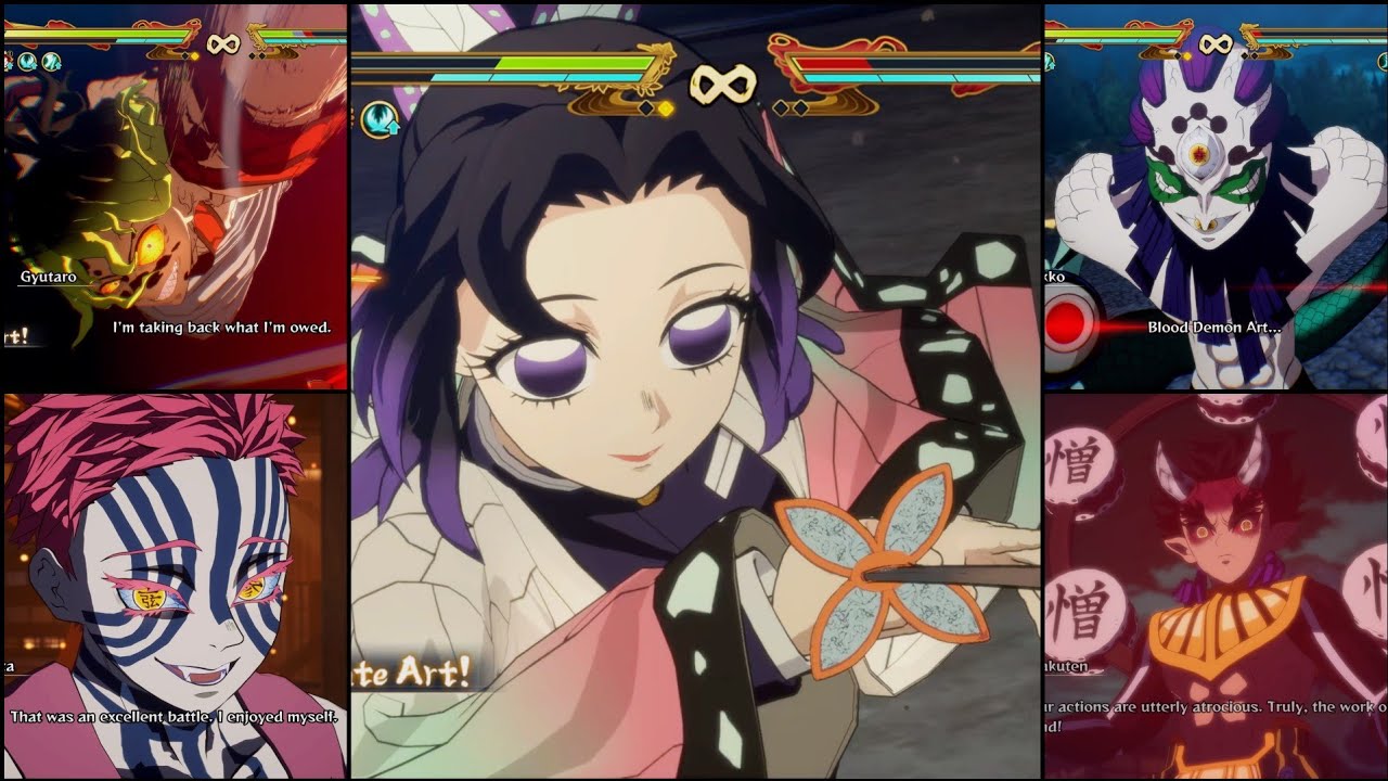 Shinobu Vs All Upper Ranks6-3 How long she will last each fight [Demon Slayer Hinokami Chronicles 2]