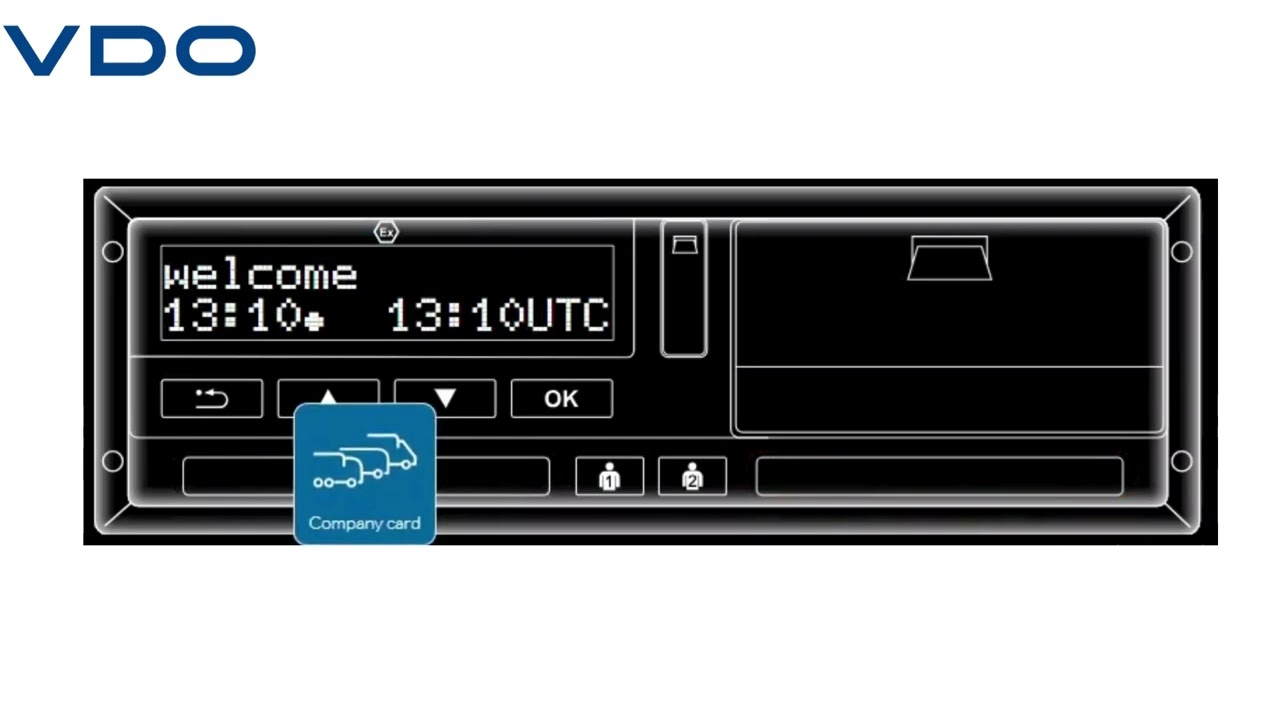 Insert a company card to a tachograph before locking it out