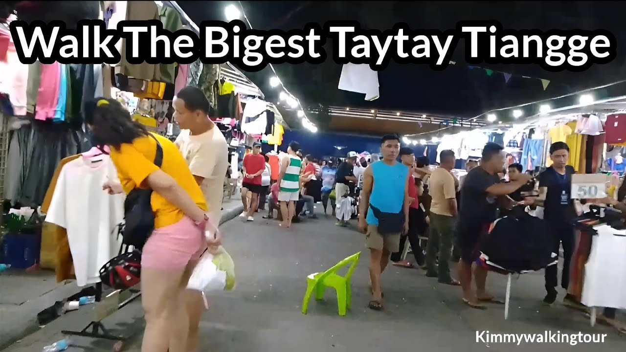 Night Walk In Taytay Tiangge, Rizal | Philippines