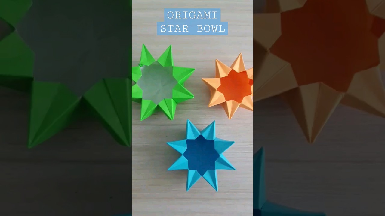 Origami Star Bowl #shorts #origami #star #bowl