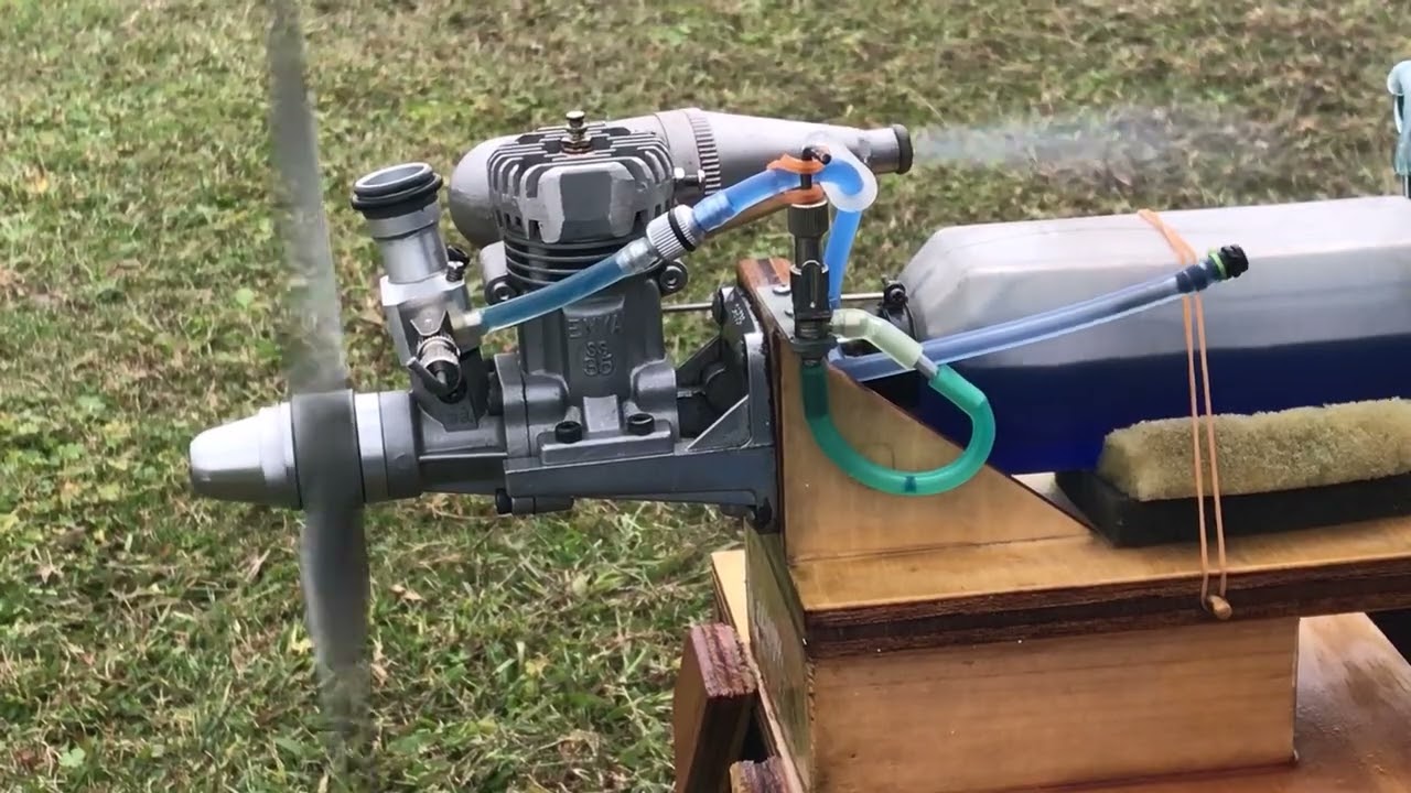 Noise check of home made sub mufflers on ENYA SS35