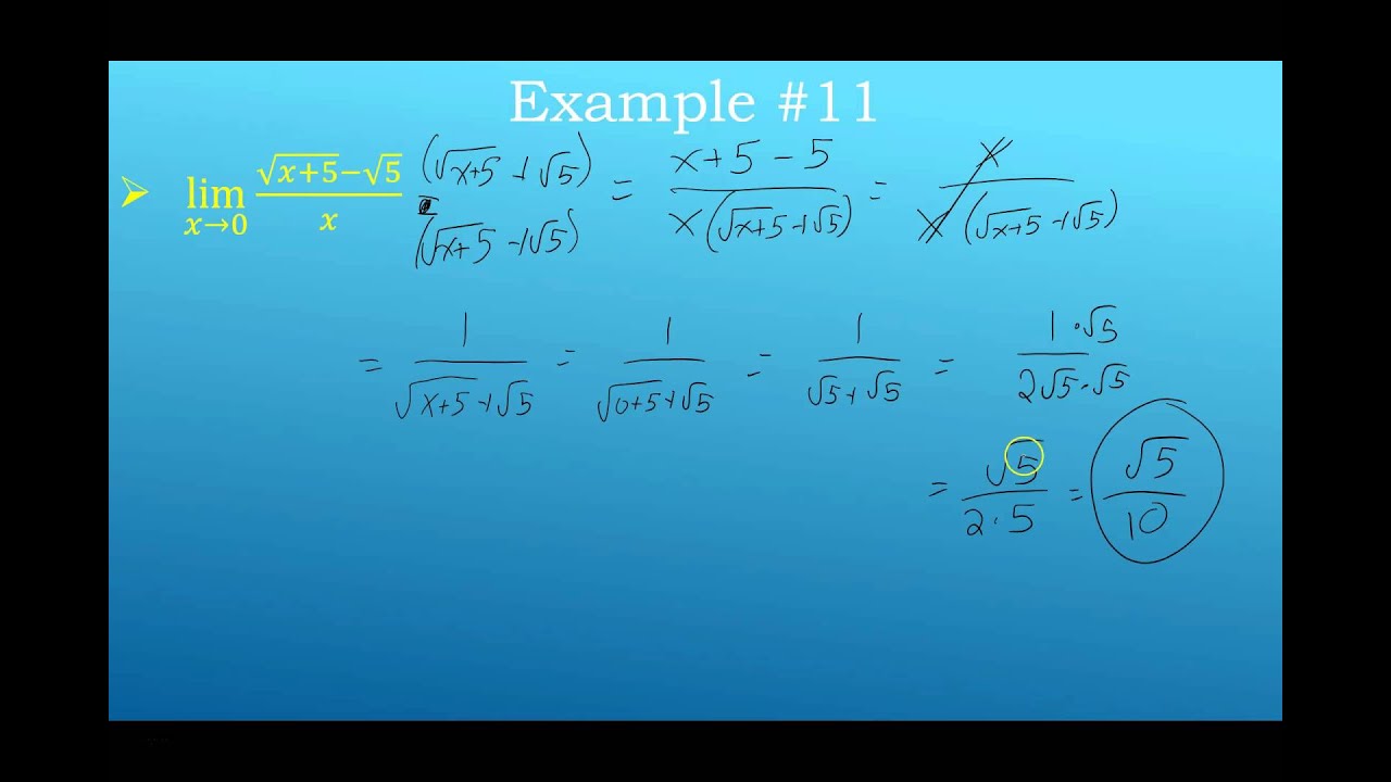 Evaluating Limits Analytically