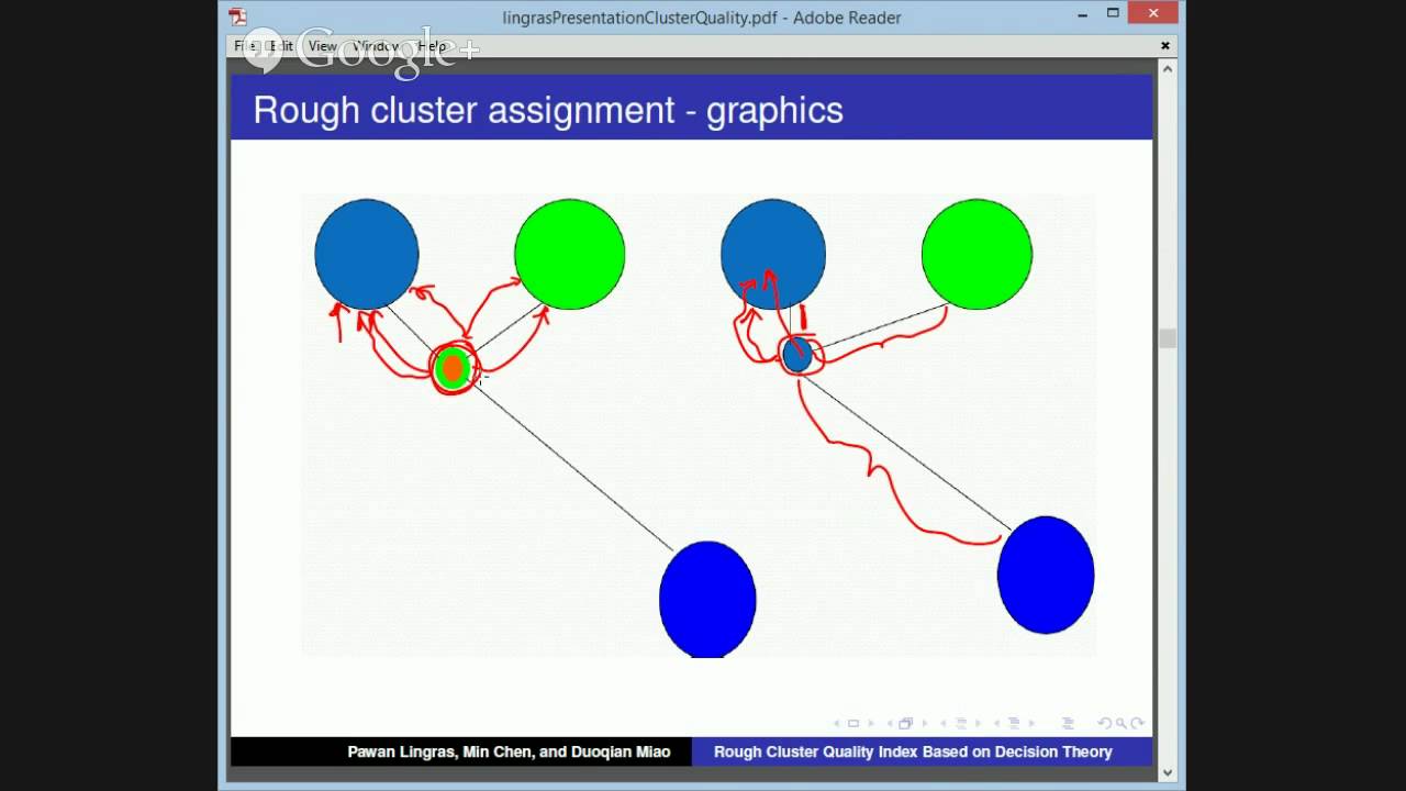 Rough clustering