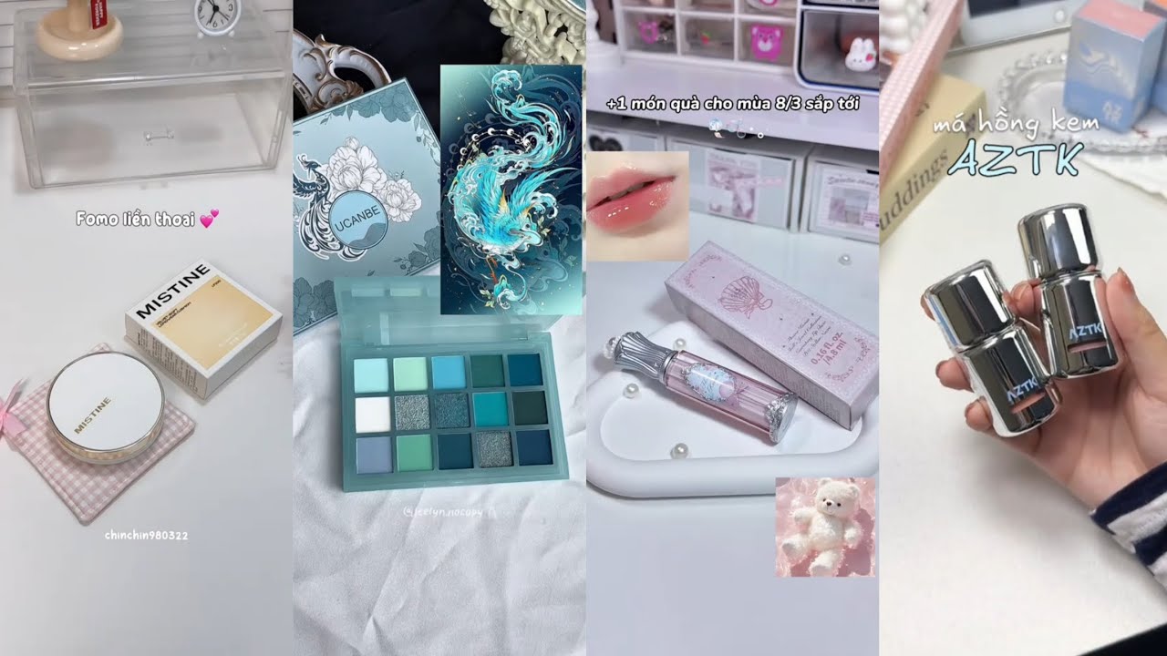 【Shopee Haul】Review đồ skincare, makeup: phấn mắt, cushion, dầu gội, son dưỡng, má hồng...