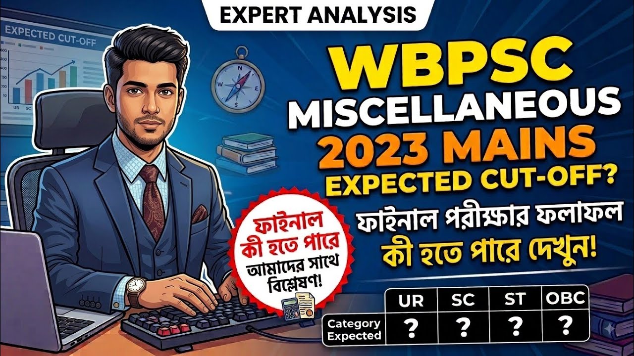 WBPSC Miscellaneous 2023 Mains Cut Off | Expected Cut Off & Marks Analysis | PSC Miscellaneous