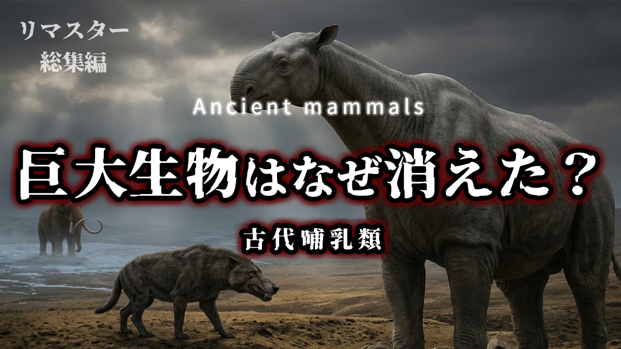 【リマスタ総集編】巨大哺乳類の進化と絶滅史｜氷河期の巨獣と異形捕食者の真実