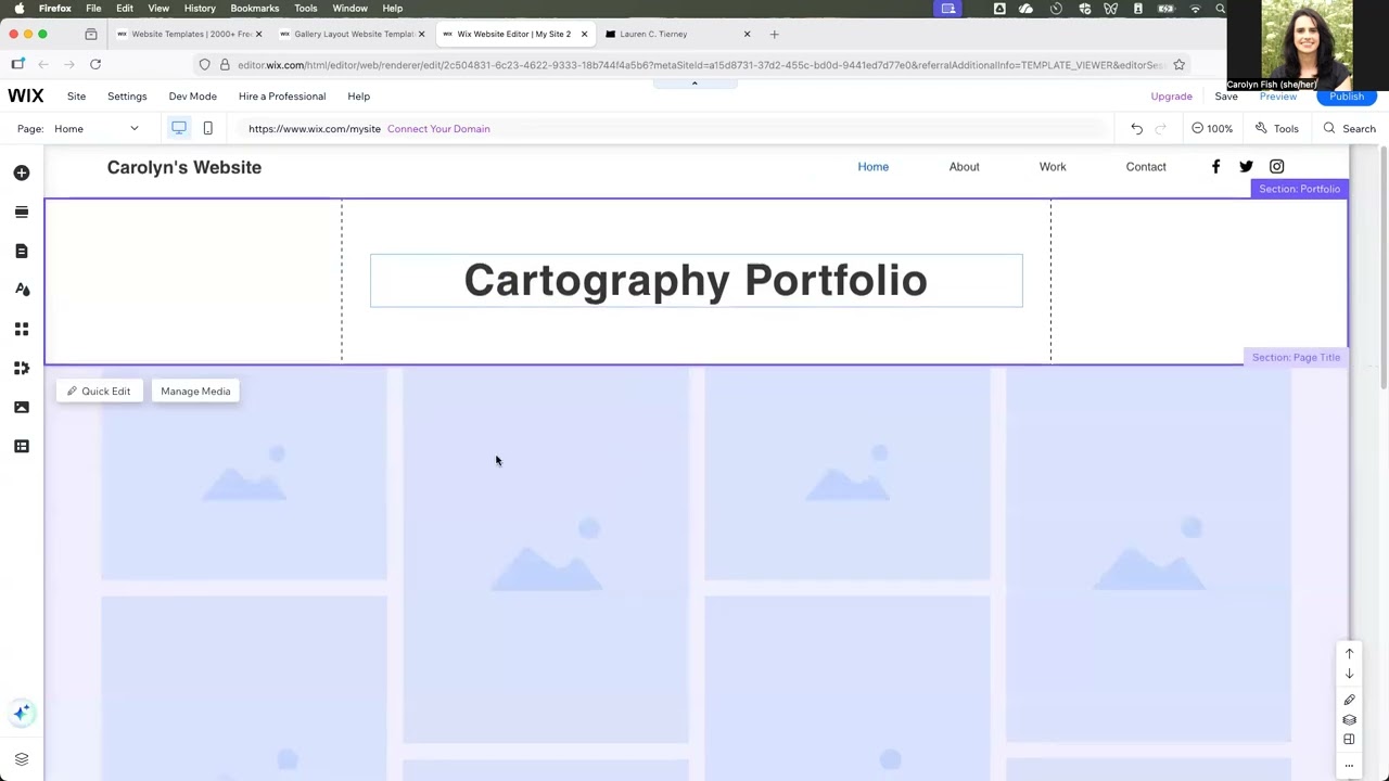 Setting Up A Wix Site for Your Final Portfolio