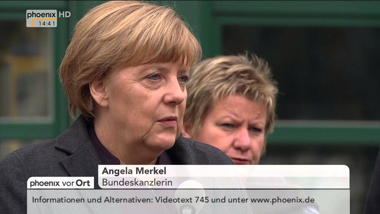 Germanwings-Opfer: Rede von Kanzlerin Merkel in Haltern am 20.10.2015
