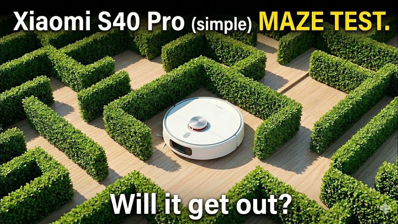 Xiaomi S40 Pro: Simple MAZE TEST. Will it get out?