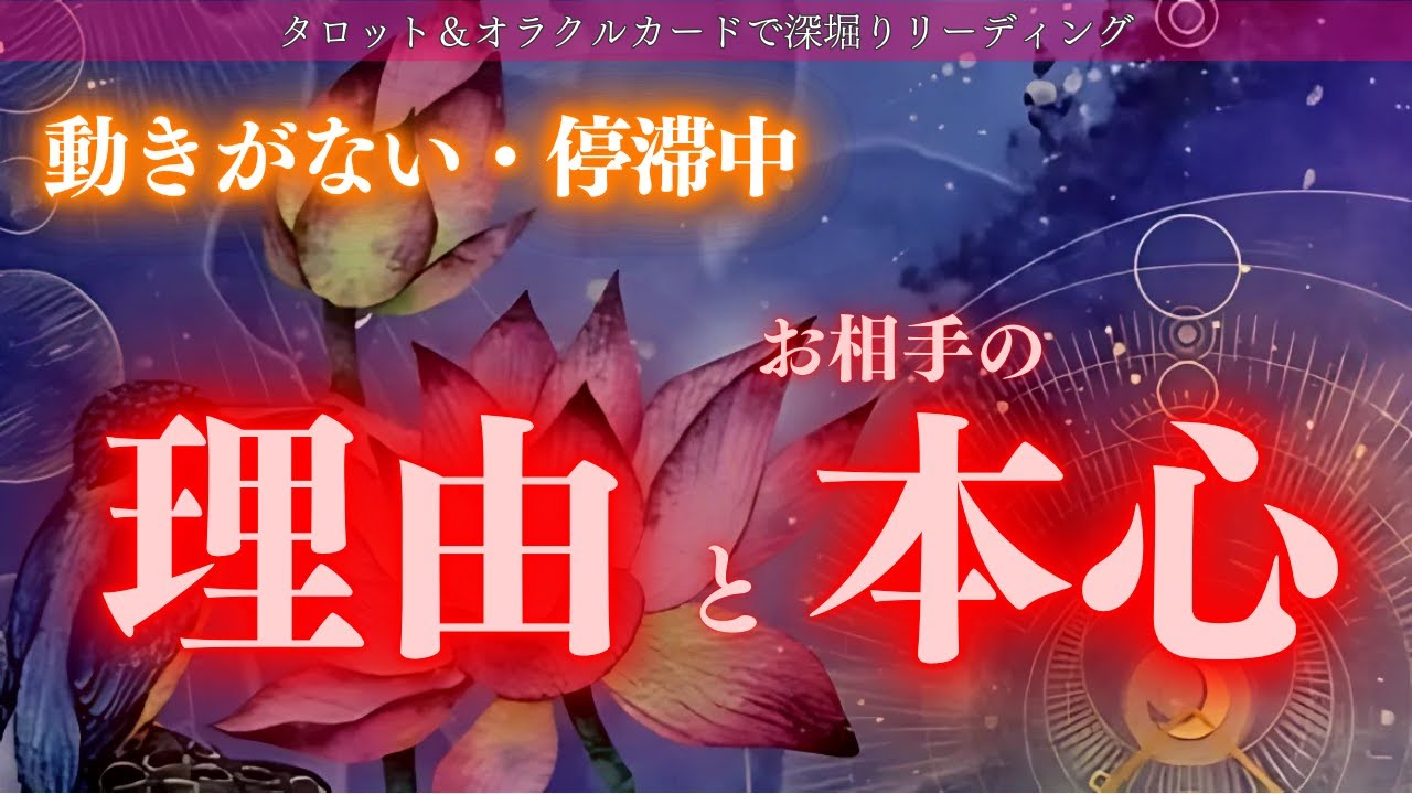 【隠された本当の理由と本心】動きがない/停滞中 その理由とお相手の本心 いつまで停滞するの？ずっとこのままなの？タロット オラクルカードで深掘りリーディング✨制作中タロットカード、チラ見せ🍑