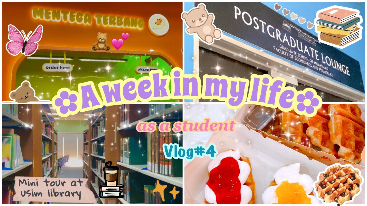 a week as a grad school student + usim library and postgraduates lounge tour | a vlog✨