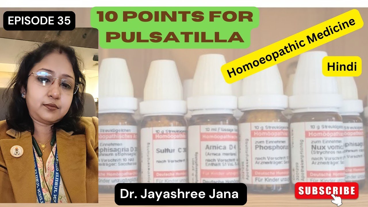 Pulsatilla/Homoeopathic Medicine/Hindi @BeHealthywithDrJayashree 