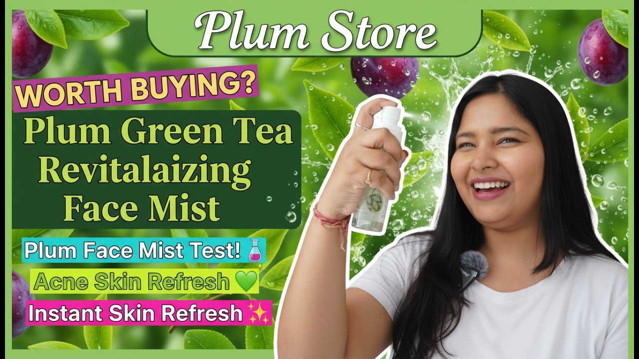 Plum Green Tea Face Mist Review | Worth Buying for Acne-Prone Skin?💚@plumgoodness