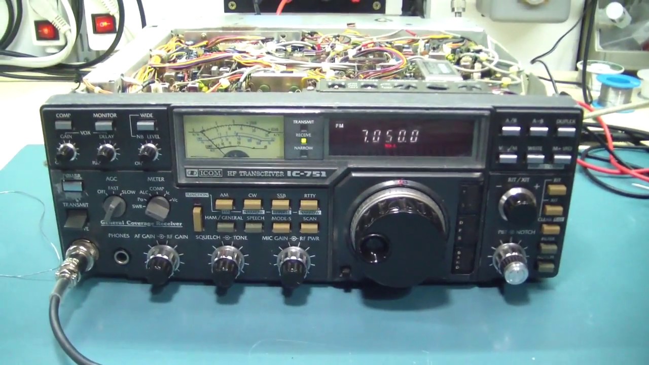 Icom IC751 sem tx  e rx