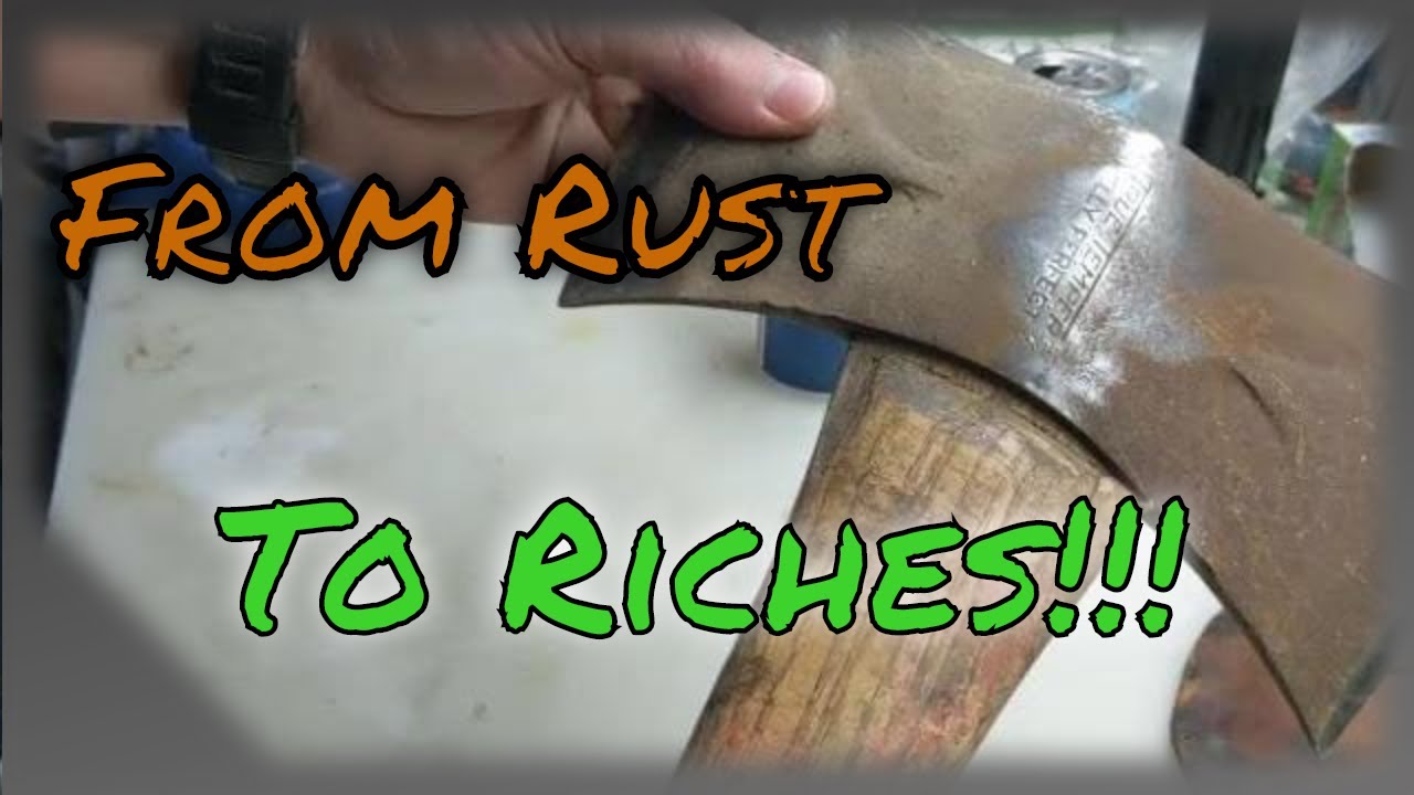 OLD RUSTY DOUBLE BLADED AXE RESTORATION // True Temper Kelly Works Perfect
