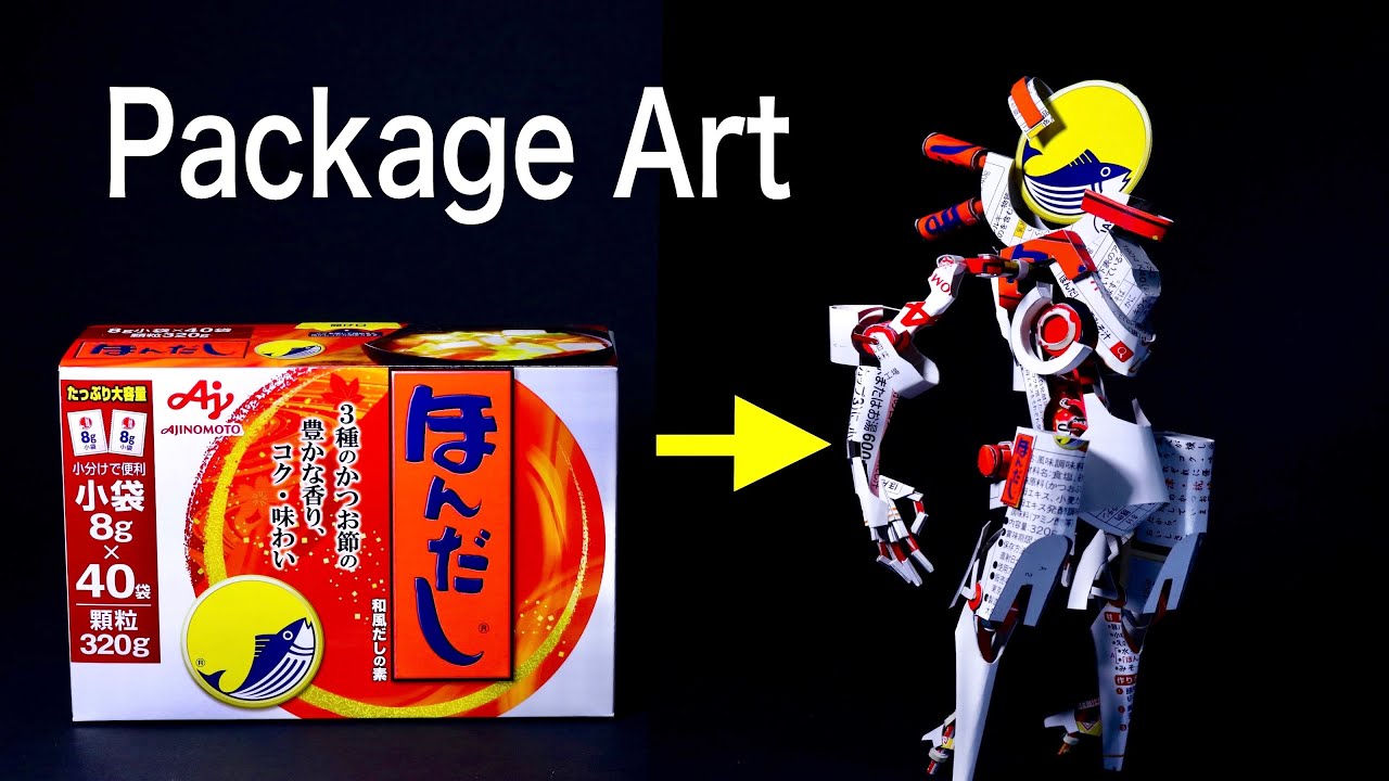 ほんだしの空箱で工作しました！Made of HON-DASHI package