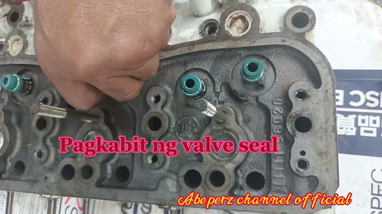 TOYOTA B CYLINDER HEAD, PAGKABIT NG VALVE SEAL |Abeperz channel official