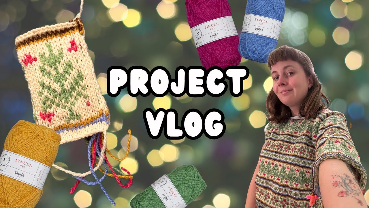 knitting (and STEEKING) a fair isle christmas sweater