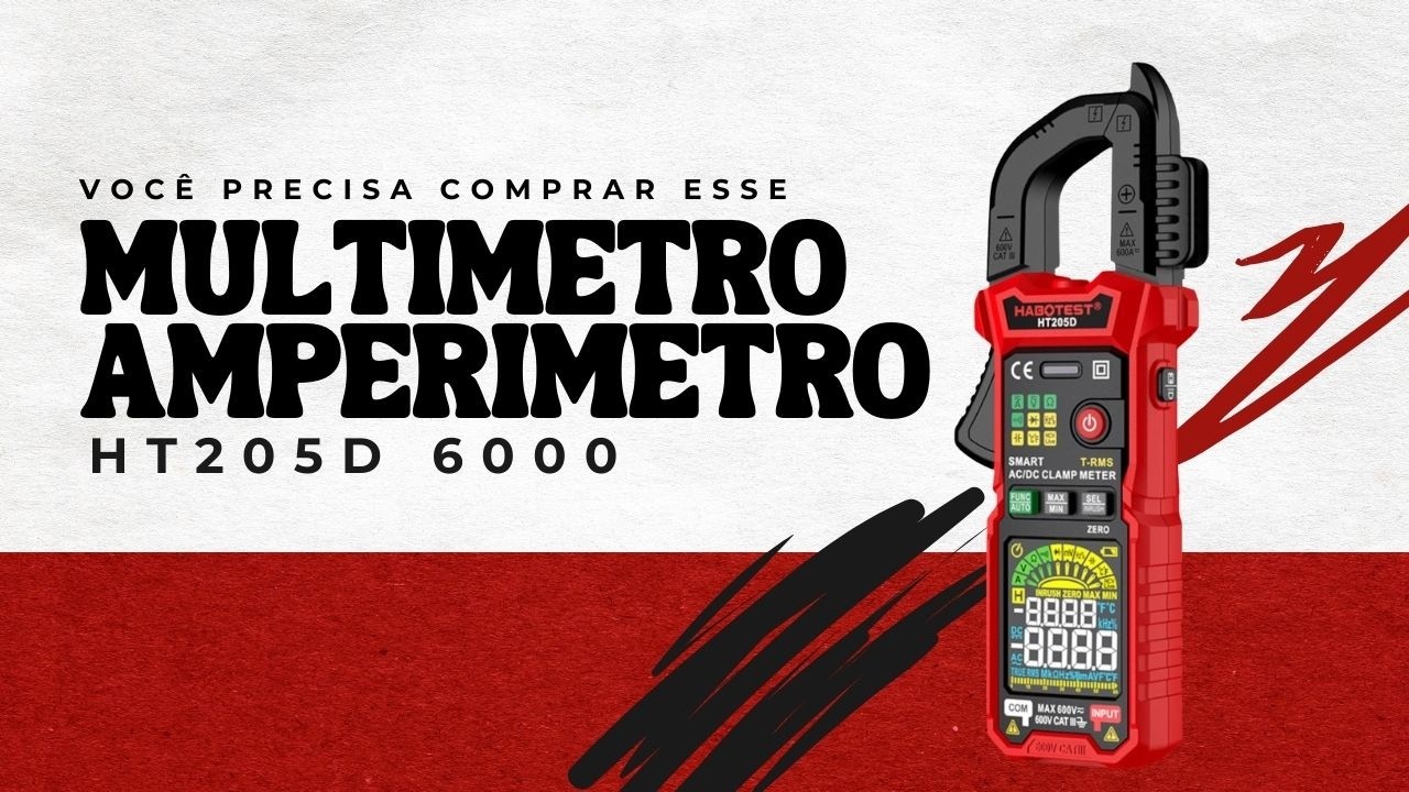 VOCÊ PRECISA COMPRAR ESSE ALICATE AMPERÍMETRO HT205D