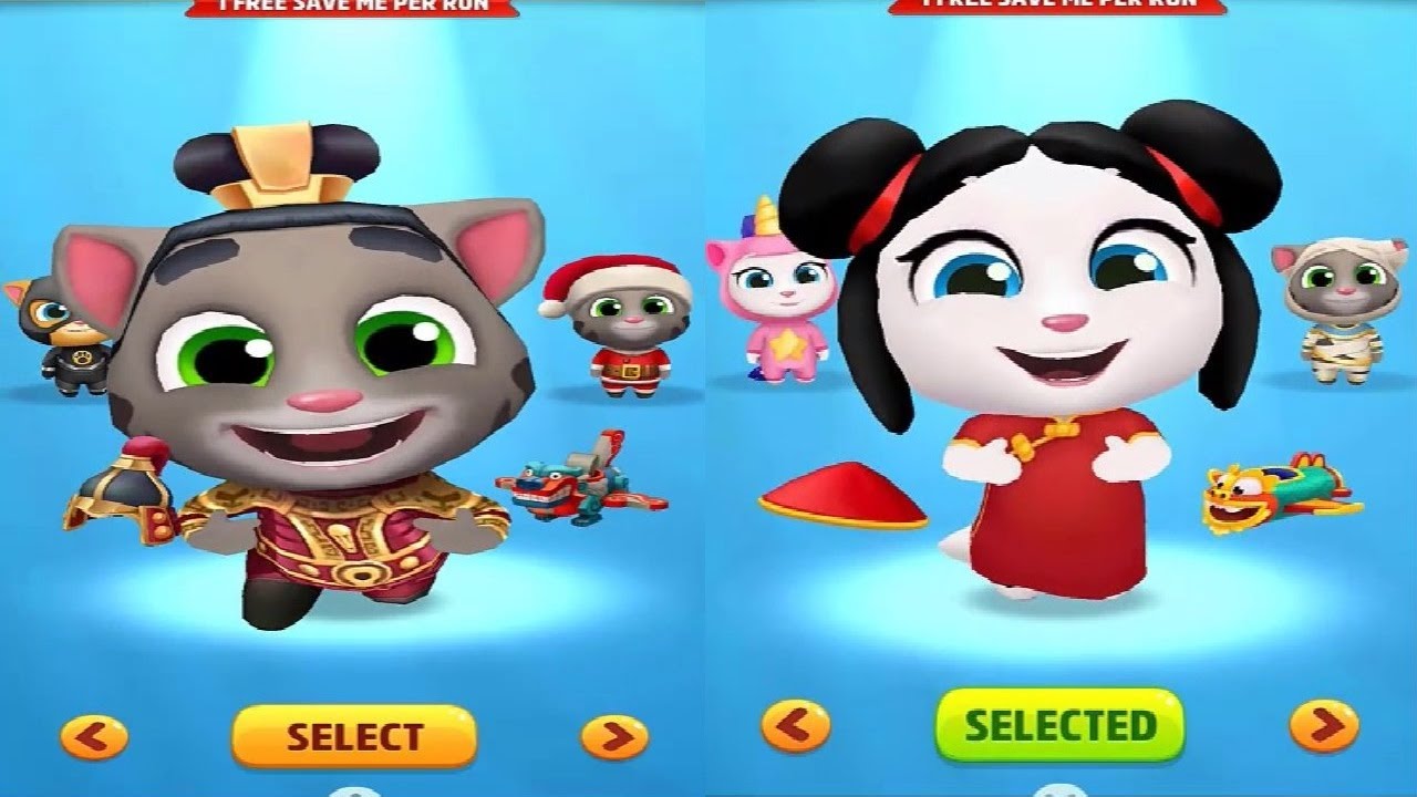 Talking Tom Gold Run - Venice Canals LUCKY ANGELA VS GENERAL TOM  CATCH THE RACCOON VS Boss Fight