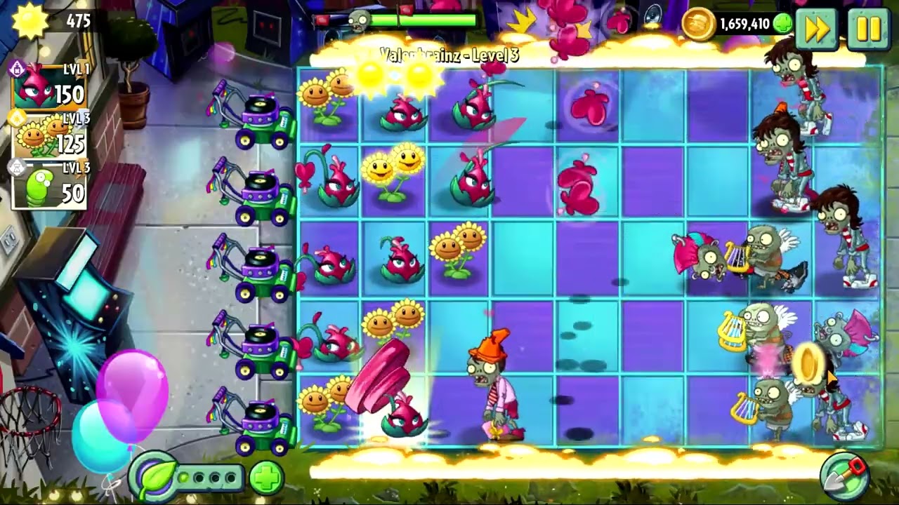 Valenbrainz Level 3 (Plants vs. Zombies 2)