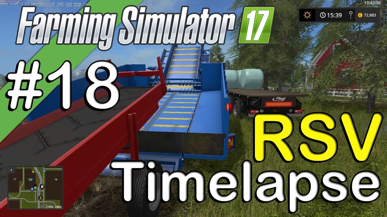 Farming Simulator 2017 - RSV - Timelapse #18 - Bale Preparation