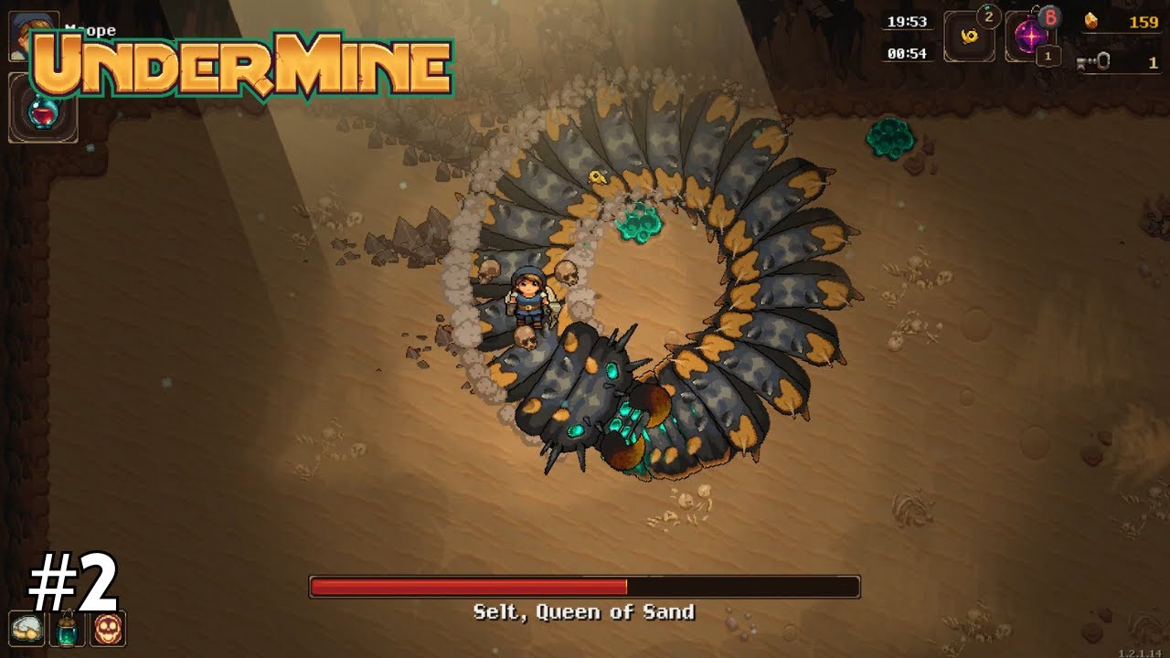 Selt's Fragment - Queen of Sand Boss Fight (Goldmine) [Run #2] | UnderMine [#2]