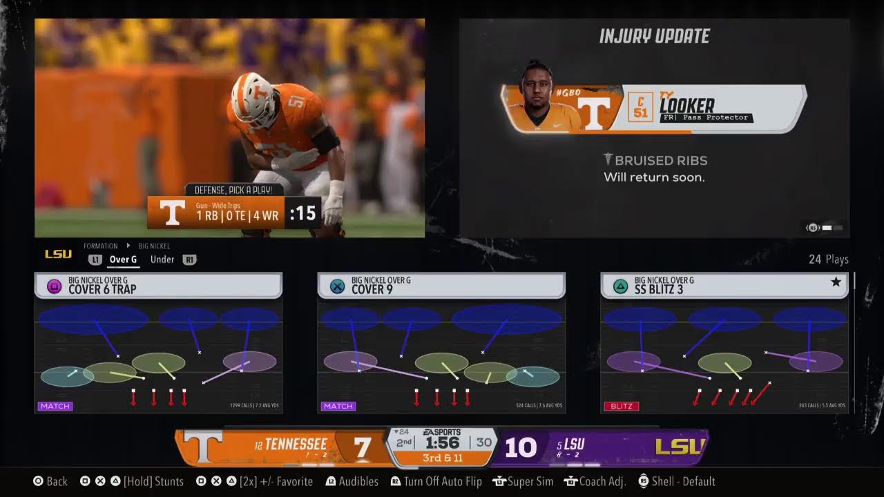 BigFo26|Y8|W11|LSU vs Tennessee