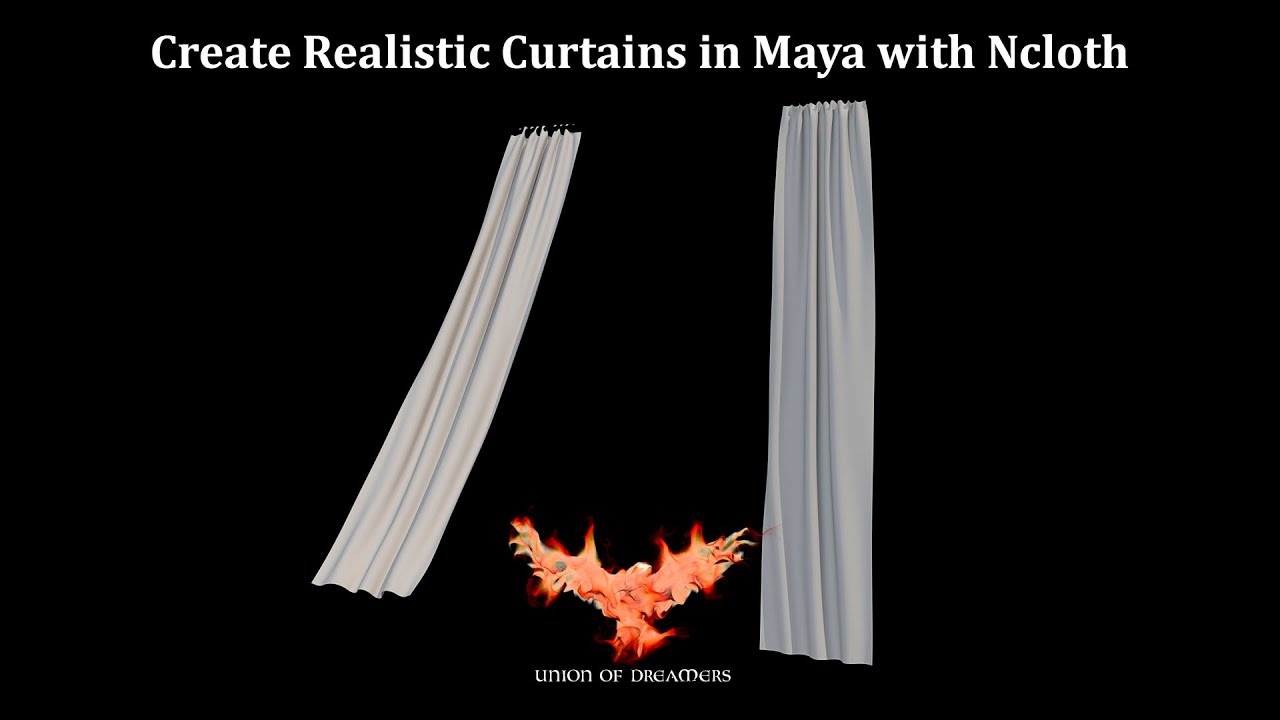 Cómo crear cortinas en Maya/ Create Realistc Curtains in Maya