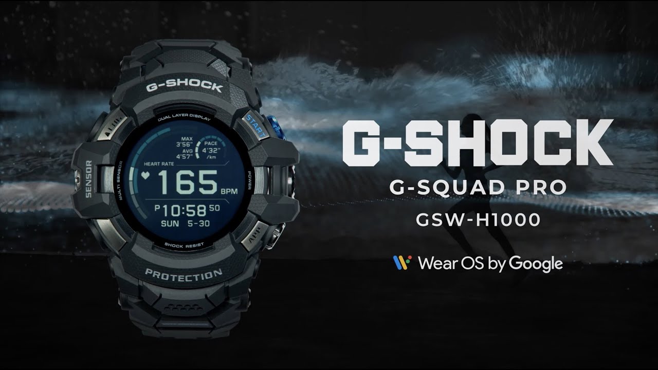 GSW-H1000: The first G-SHOCK Smartwatch with Wear OS by Google
