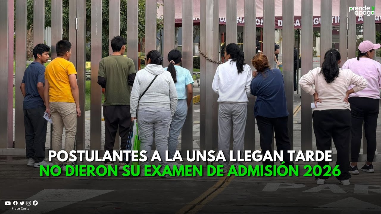 Arequipa: Postulantes a la UNSA llegan tarde al examen de admisión - 2026