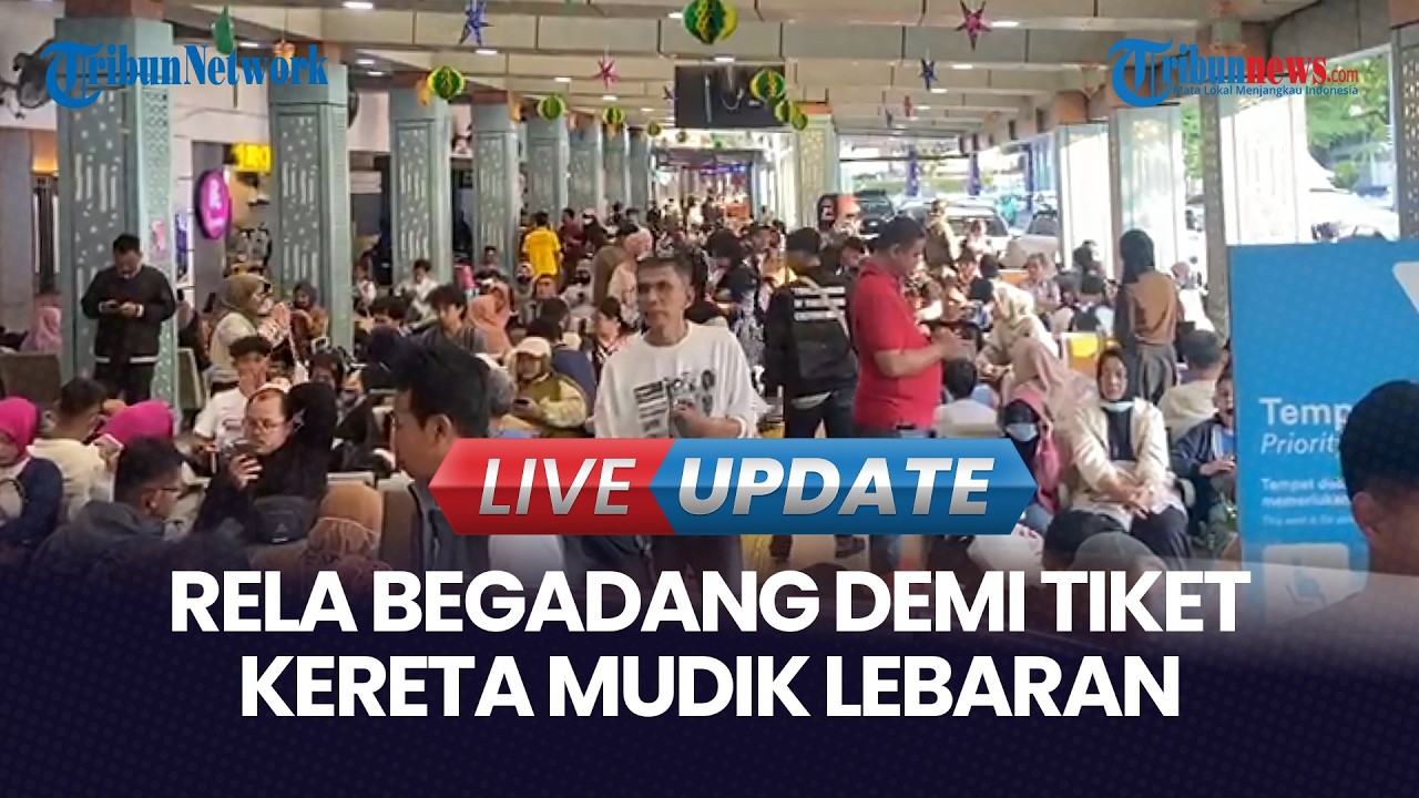 🔴LIVE UPDATE | H-3 Lebaran, 52 Ribu Pemudik Berangkat dari Stasiun Gambir & Pasar Senen