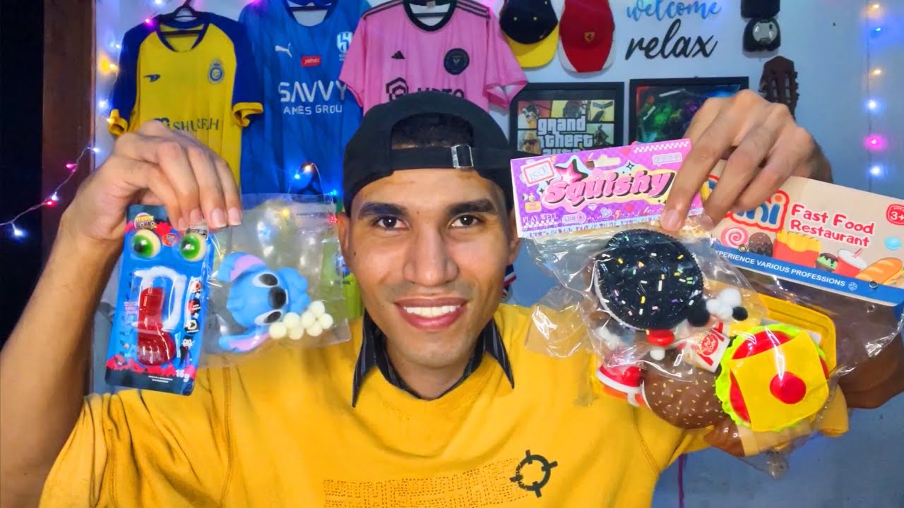 ASMR - MOSTRANDO MINHAS COMPRAS PRA GRAVAR ASMR