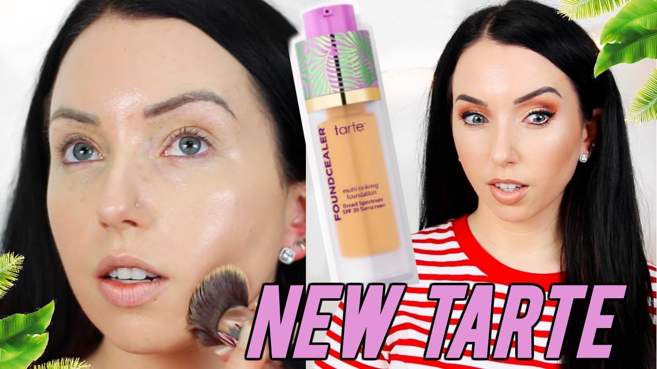 New TARTE BABASSU FOUNDCEALER! {First Impression Review & Demo!} Dry Skin