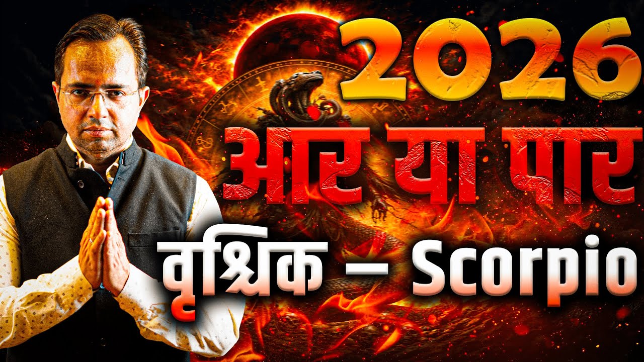 वृश्चिक राशि 2026 वार्षिक राशिफल | बड़ा बदलाव, धन और सत्ता का योग | Scorpio Horoscope 2026