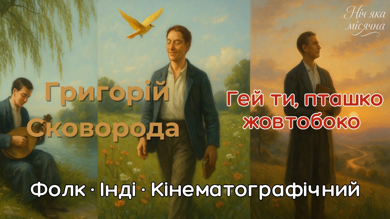 🟢 Григорій Сковорода — Гей ти, пташко жовтобоко | Три образи гармонії (Folk · Indie · Cinematic)
