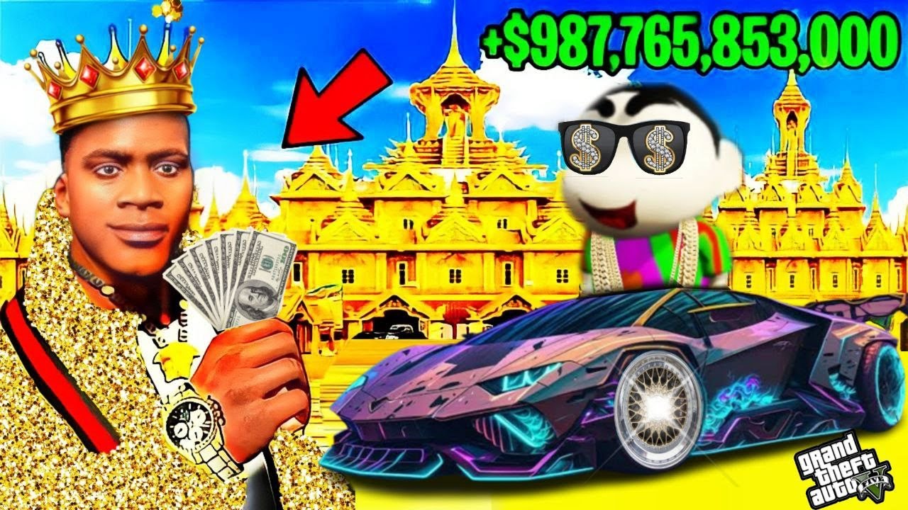 FRANKLIN TOUCH ANYTHING BECOME GOLD || EVERYTHING IS FREE IN GTA 5